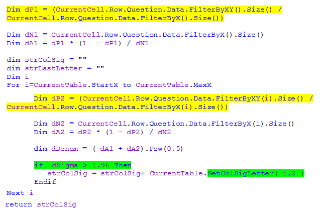 Programming Col Sig (proportions): Part 1 - (Classical Student Test Sns-Brigh10